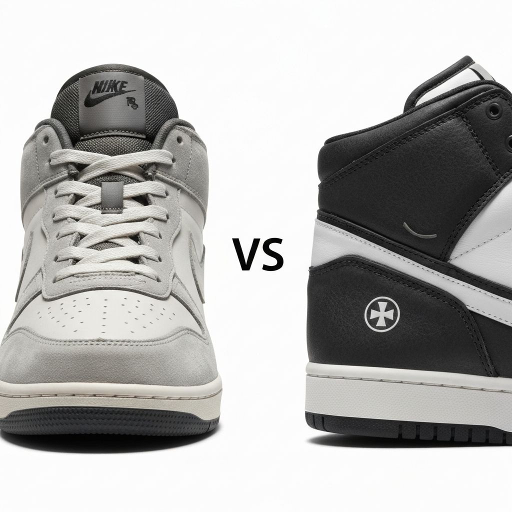 Porównanie oryginalnego obuwia z podróbką