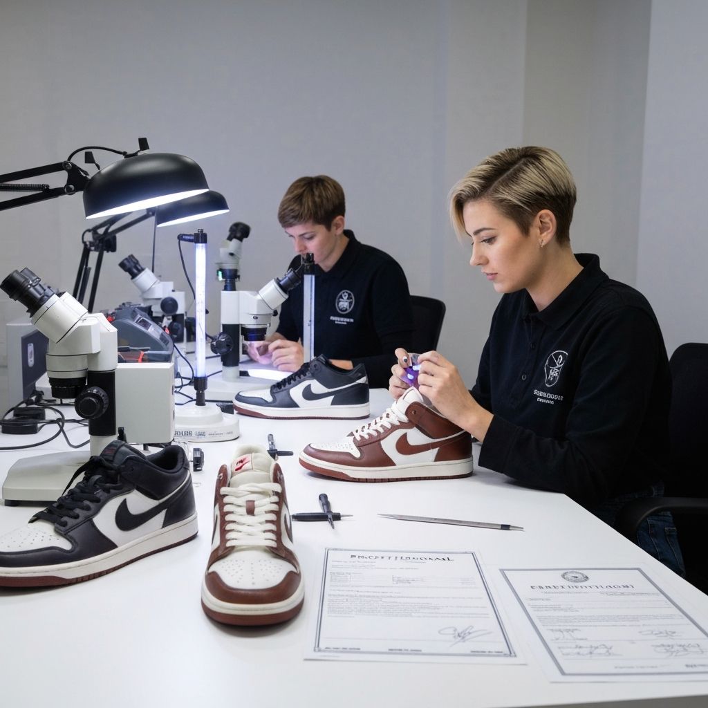 Profesjonalny proces weryfikacji autentyczności obuwia